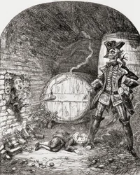 Illustration nach George Cruikshank für das Gedicht 
